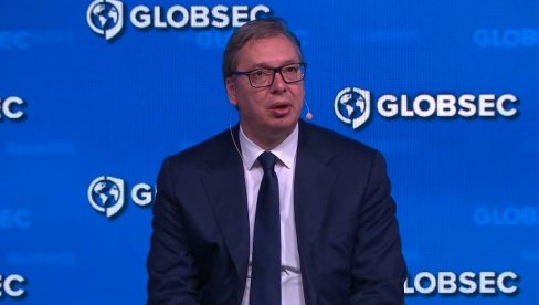 VUČIĆ NA FORUMU GLOBSEC Predsednik se obraća na panelu Iskoristiti trenutak: Stvaranje trajnih partnerstava u susedstvu (VIDEO)