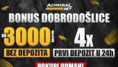 DOBRODOŠLICA KOJU NE ZABORAVLJATE – DO 3000 DINARA BEZ DEPOZITA I 300% BONUSA