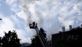 PLAMEN ZAHVATIO I KROV: Požar u Novom Sadu, vatrogasci na terenu, dim se širi nebom (FOTO/VIDEO)