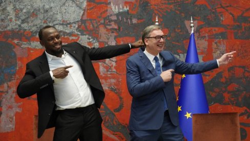 VUČIĆ SA LEGENDARNIM JUSEINOM BOLTOM On je prvi zvanični ambasador izložbe Ekspo 2027: Da oborimo sve rekorde i budemo najbolji svih vremena