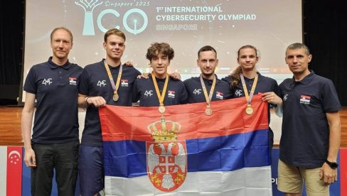 ОНИ СУ ПОНОС СРБИЈЕ: Наши средњошколци из Србије на Међународној олимпијади из сајбер безбедности у Сингапуру освојили четири медаље