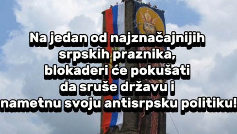 СА ЧИМ ЋЕТЕ ПРЕД ЛАЗАРА? Лидери блокадера баш на Видовдан желе да наметну антисрпску политику СА ЧИМ ЋЕТЕ ПРЕД ЛАЗАРА? Лидери блокадера баш на Видовдан желе да наметну антисрпску политику