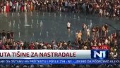 SRAMNA SCENA: Blokaderi stoje u fontani tokom odavanja pošte stradalima! (VIDEO)