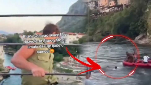 OGLASIO SE TURISTA KOJI JE SKOČIO SA MOSTA U NERETVU: Postao sam poznat u BiH! Pretukli ga nakon što je isplivao (VIDEO)