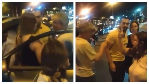 BRUTALNI TEROR FASIŠTA KOD PANČEVAČKOG MOSTA: Blokaderi izbacili roditelje sa bebom iz automobila (VIDEO)