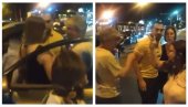 БРУТАЛНИ ТЕРОР ФАСИШТА КОД ПАНЧЕВАЧКОГ МОСТА: Блокадери избацили родитеље са бебом из аутомобила (ВИДЕО)