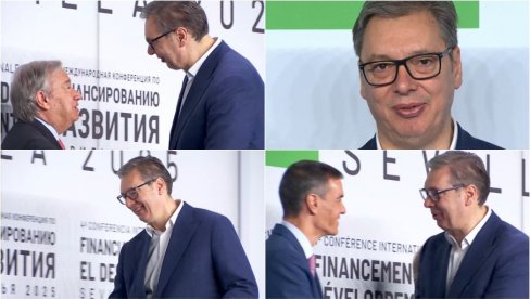 VUČIĆ U SEVILJI: Predsednik Srbije stigao na konferenciju UN o finansiranju razvoja (VIDEO)