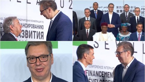 VUČIĆ U SEVILJI: Predsednik Srbije stigao na konferenciju UN o finansiranju razvoja (VIDEO)