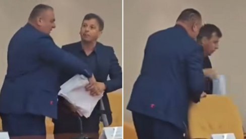 СВИЊО ЈЕДНА, МАЈМУНЕ ДЕБЕЛИ Вукановић опет правио хаос, реаговало обезбеђење (ВИДЕО)