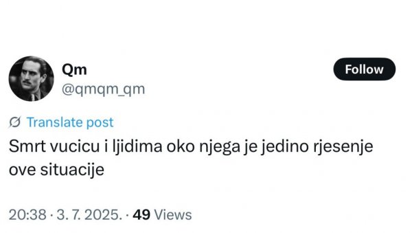 НА ПОЗИВ БЛОКАДЕРА СА ФДУ НА УБИЈАЊЕ ПОЛИЦАЈАЦА: Надовезали се њихови обожаваоци новим позивима на убијање људи НА ПОЗИВ БЛОКАДЕРА СА ФДУ НА УБИЈАЊЕ ПОЛИЦАЈАЦА: Надовезали се њихови обожаваоци новим позивима на убијање људи