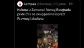 ВИШЕ ИМ ИН ЗЕМУН НИЈЕ СРБИЈА: Такву би Србију волели блокадери које подржавају Грухоњић и Јешић (ФОТО)