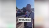 MORAMO NA POSAO, A VI NAS OVDE TERORIŠETE! Pošteni i vredni narod potpuno ogorčen na blokadere teroriste!