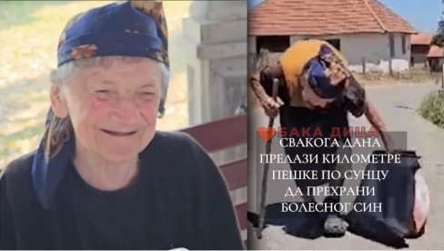 NE MOŽE DA VERUJE: Vidite ŠTA se desilo baki Dici koja pešači kilometrima po suncu da prehrani bolesnog sina