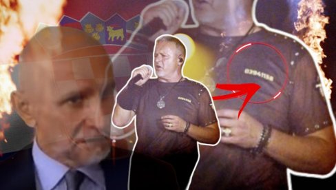 ZNAK NA TOMPSONOVOJ MAJICI: Veličao hrvatskog teroristu koji je ubio policajca i oteo avion (FOTO)