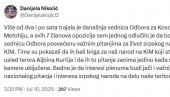 БЕДНО ЈЕ ДА ИНТЕРЕСИ ПЛЕНУМА БУДУ ЈАЧИ Николић критиковала опозицију због бојкота седнице везане за питања живота Срба на КиМ БЕДНО ЈЕ ДА ИНТЕРЕСИ ПЛЕНУМА БУДУ ЈАЧИ Николић критиковала опозицију због бојкота седнице везане за питања живота Срба на КиМ