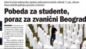 BLOKADERSKE NOVINE PORUČUJU: Naše zajedničko obeležavanje genocida koji su počinili Srbi biće pobeda blokadera, i poraz Srbije