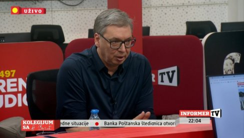 МОЈЕ СРЦЕ КУЦА САМО ЗА СРБИЈУ, НИ ЗА КОГА ДРУГОГ Вучић: Водим рачуна само о интересима наше земље
