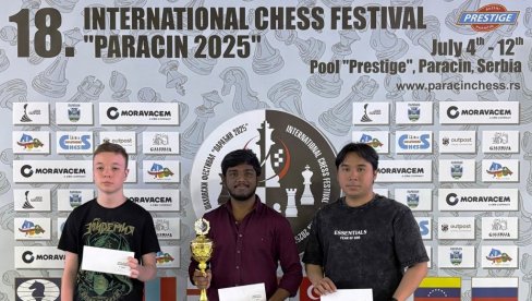 INDIJAC POBEDNIK BRZOPOTEZNOG TURNIRA: Pri kraju međunarodni šahovski festival u Paraćinu