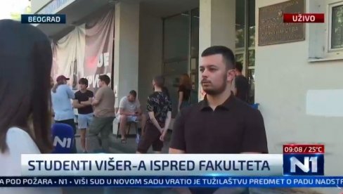 NITI PODRŠKE, NITI STUDENATA: Samo šačica zgubidana koji su umislili da je škola kasarna i da treba da imaju spavaonice?!?! (VIDEO)