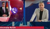 ВУЧИЋ ОШТРО ОСУДИО ПРЕТЊЕ УПУЋЕНЕ ТВ НИШ: Они воде силеџијску кампању, а заказали су скупове испред телевизије - скупило се 380! (ВИДЕО) ВУЧИЋ ОШТРО ОСУДИО ПРЕТЊЕ УПУЋЕНЕ ТВ НИШ: Они воде силеџијску кампању, а заказали су скупове испред телевизије - скупило се 380! (ВИДЕО)