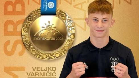 SRBIJA SLAVI NOVO ZLATO! I Veljko Varničić osvojio najsjajnije odličje na nadmetanju najvećih olimpijskih nada! Do medalje stigla i Nina Andrić