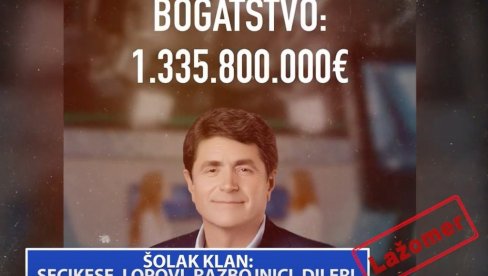 LAŽOMER: Šolak klan - secikese, razbojnici i dileri LAŽOMER: Šolak klan - secikese, razbojnici i dileri