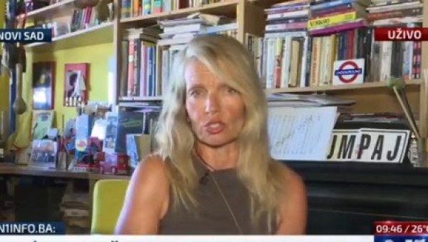 МАРИНА ФРАТУЦАН - НОВИНАРКА Н1, НАПАЛА ВУЧИЋА: Зашто Вучић брани Додика, он је из друге државе! Додик и  Српска су кривци у БиХ