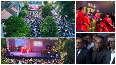 СРБИЈА ПАМТИ: Вучић у Сремским Карловцима на обележавању 30 година од прогона и убиства Срба у злочиначкој акцији Олуја СРБИЈА ПАМТИ: Вучић у Сремским Карловцима на обележавању 30 година од прогона и убиства Срба у злочиначкој акцији Олуја