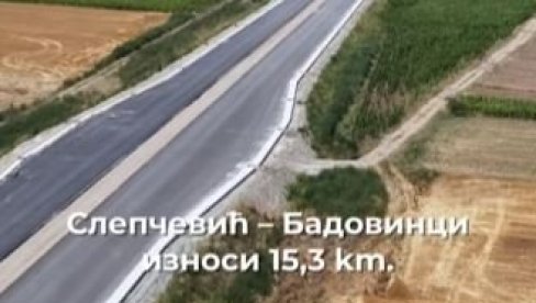 КАО АВИОНСКА ПИСТА: Погледајте како изгледа брза саобраћајница Слепчевић - Бадовинци (ВИДЕО) КАО АВИОНСКА ПИСТА: Погледајте како изгледа брза саобраћајница Слепчевић - Бадовинци (ВИДЕО)