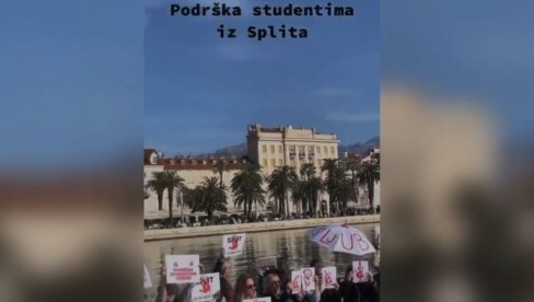ЗГУБИДАНИ, СА КИМ ТО РУШИТЕ СРБИЈУ?! Сплит подржао блокадере, па на дан Олује загрмео: За дом спремни! Ајмо усташе! (ВИДЕО)