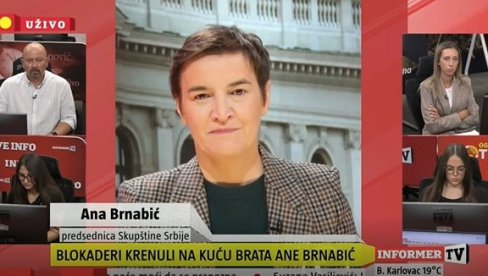 Н1 ЈЕ МЕГАФОН ФАШИСТИМА Ана Брнабић о нападу на кућу њеног брата: Раде исто што и Љотићевски зборови који су служили Немцима