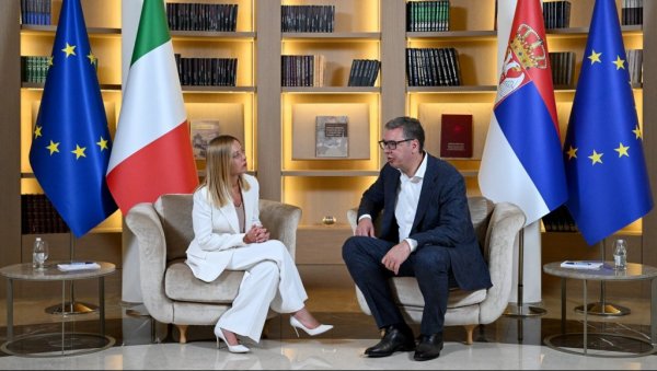 ВУЧИЋ ОТКРИО ДЕТАЉЕ САСТАНКА СА МЕЛОНИ: Дошла је једна од најмоћнијих жена света, имали смо одличан разговор