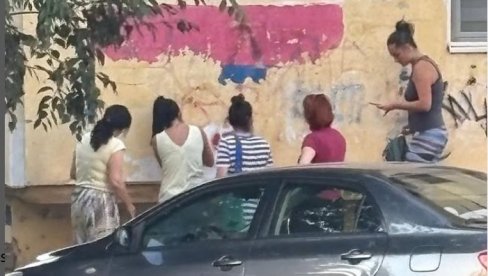 АНТИСРПСКА АКЦИЈА БЛОКАДЕРА У НОВОМ САДУ: Префарбавају српске заставе у Лиману - мрзе Србију и тробојку