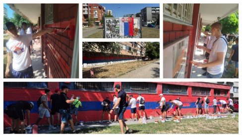 NAROD PROTIV BLOKADERA: Ponovo osvanule trobojke na Limanu i jasna poruka srpskih rodoljuba - Crkva će se graditi! (FOTO)