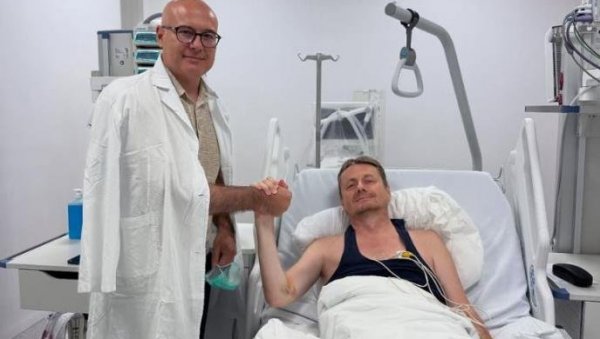 УСКОРО НАСТАВЉАМО Милош Вучевић посетио министра Глишића у болници (ФОТО) УСКОРО НАСТАВЉАМО Милош Вучевић посетио министра Глишића у болници (ФОТО)