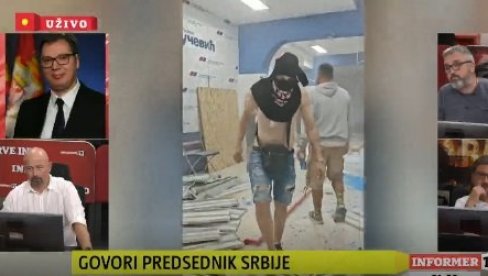 ТО НИЈЕ БИЛО НИ У ХИТЛЕРОВО ВРЕМЕ Вучић: Вечерас смо видели да су ово људи који уништавају туђу имовину и врше кривична дела ТО НИЈЕ БИЛО НИ У ХИТЛЕРОВО ВРЕМЕ Вучић: Вечерас смо видели да су ово људи који уништавају туђу имовину и врше кривична дела