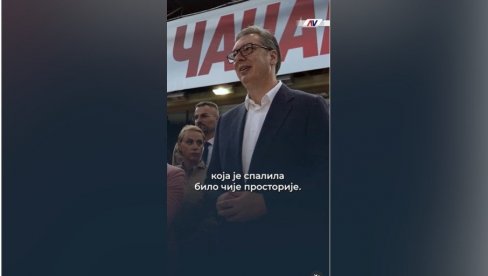 VUČIĆ POSLAO SNAŽNU PORUKU: Dok dišem i dok krv teče mojim venama boriću se za Srbiju i pobedićemo ovo zlo (VIDEO)