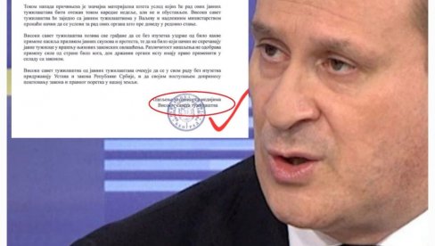Stamenković nije smeo da potpiše saopštenje VST kojim se osuđuje napad na prostorije tužilaštva u Valjevu Stamenković nije smeo da potpiše saopštenje VST kojim se osuđuje napad na prostorije tužilaštva u Valjevu