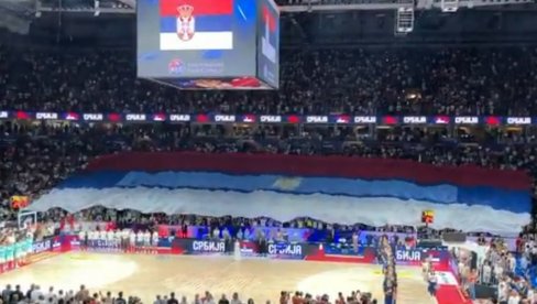 DA SE ČOVEK NAJEŽI! Himnu Srbije pevala devojčica sa Kosova i Metohije na meču između orlova i Slovenije (VIDEO)