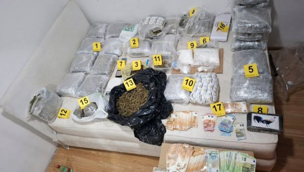 НОВА АКЦИЈА ПОЛИЦИЈЕ У БЕОГРАДУ: Заплењено  скоро 30 килограма марихуане и кокаина