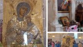 STIGLA VELIKA SVETINJA: Svečano dočekana ikona Presvete Bogorodice Stradalne u Hramu Svetog Simeona Mirotočivog na Novom Beogradu