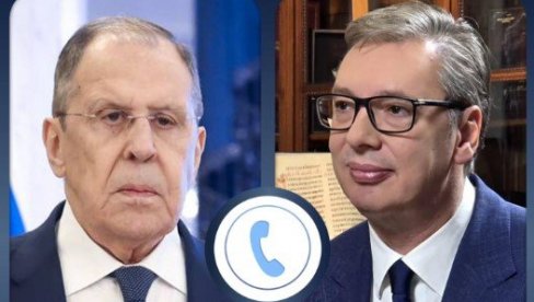 ВУЧИЋ СА ЛАВРОВОМ О РАЗНИМ ТЕМАМА: Дуг и срдачан разговор, размотрили смо ситуацију у региону и билатералне односе ВУЧИЋ СА ЛАВРОВОМ О РАЗНИМ ТЕМАМА: Дуг и срдачан разговор, размотрили смо ситуацију у региону и билатералне односе