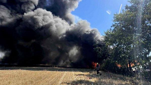 УГАШЕН ПОЖАР КОД НОВОГ САДА: Нема повређених, горео и напуштени салаш (ФОТО) УГАШЕН ПОЖАР КОД НОВОГ САДА: Нема повређених, горео и напуштени салаш (ФОТО)