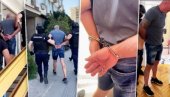 ОВАКО ЈЕ ПАО МИША БАЧУЛОВ: Вођа блокадера Миша Бачулов мањи од маковог зрна, погнуо главу и са лисицама уведен у станицу (ВИДЕО)