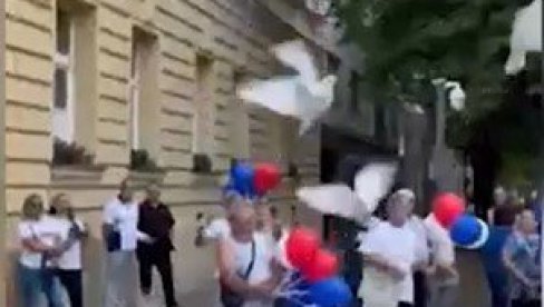 КАКВА ПРЕЛЕПА СИМБОЛИКА: Голубови мира пуштени у Кикинди (ВИДЕО) КАКВА ПРЕЛЕПА СИМБОЛИКА: Голубови мира пуштени у Кикинди (ВИДЕО)