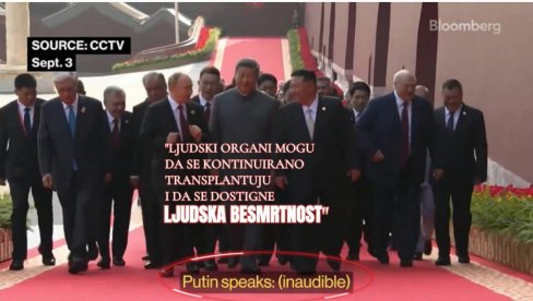 SNIMLJEN PRIVATAN RAZGOVOR PUTINA I SIJA: Transplatacijom organa može da se dostigne BESMRTNOST LJUDSKE RASE