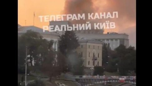 GORI ZGRADA VLADE U KIJEVU: Hitno se oglasila premijerka Ukrajine (FOTO/VIDEO)