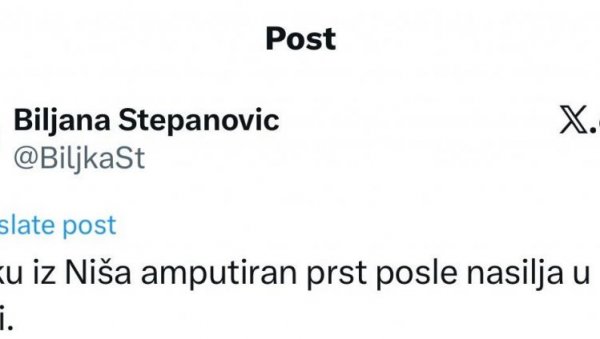 БРУТАЛНЕ ЛАЖИ СЕ НАСТАВЉАЈУ: После “преминулог дечака из Ваљева” блокадери измишљају да је због бруталности полиције дечаку ампутиран прст?
