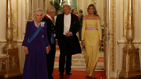 ZA TRAMPA GLAMUR I PROTESTI: Kako protiče poseta američkog predsednika Velikoj Britaniji