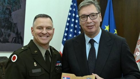 VUČIĆ SA KOMANDANTOM NACIONALNE GARDE OHAJA: General Vudraf će kao uvaženi gost prisustvovati našoj vojnoj paradi „Snaga jedinstva